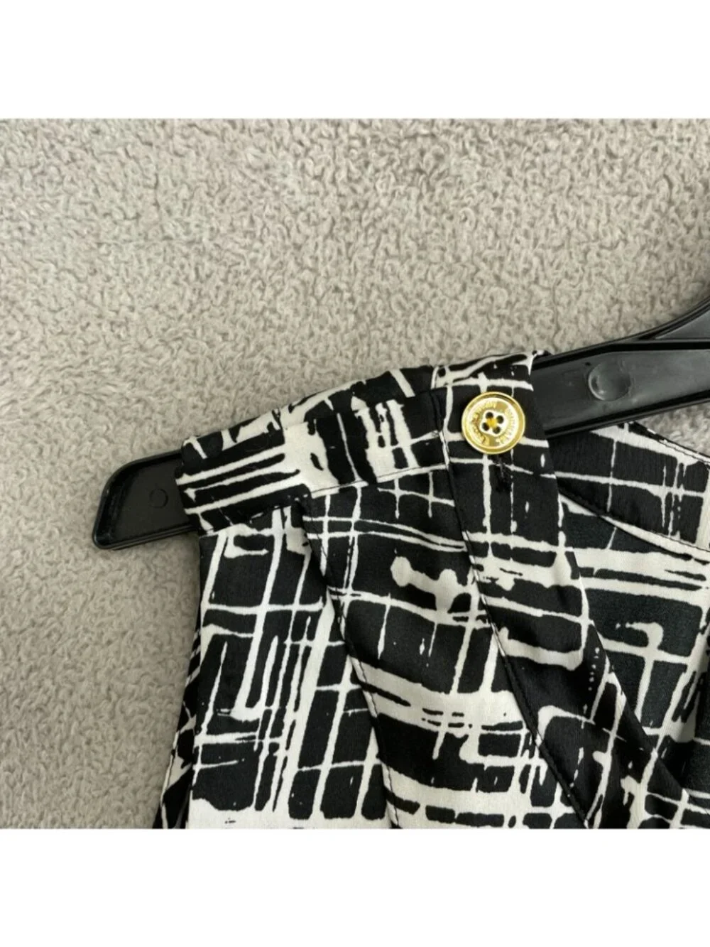 Michael Kors Women's 4 Abstract Sleeveless Ruffle Chiffon Blouse P0268